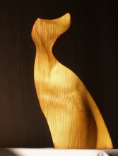 Gran, Norway Spuce, Picea abies. H 25 x B 14 cm Yta: putsad i flera omgångar, efteråt rå linolja. Surface: sanded many times, after linseed oil.